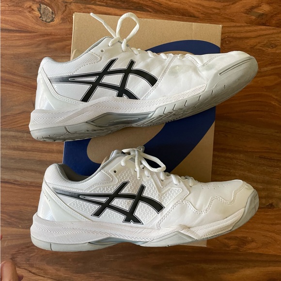 Asics Gel-Dedicate 7 White/Black Tennis Shoes | Men’s Size 9.5 - Picture 5 of 12